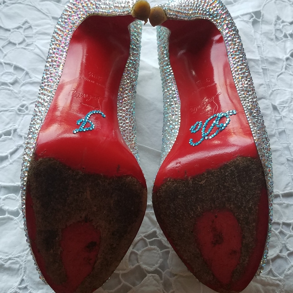 **HP** CHRISTIAN LOUBOUTIN Crystal Pumps - Picture 8 of 15